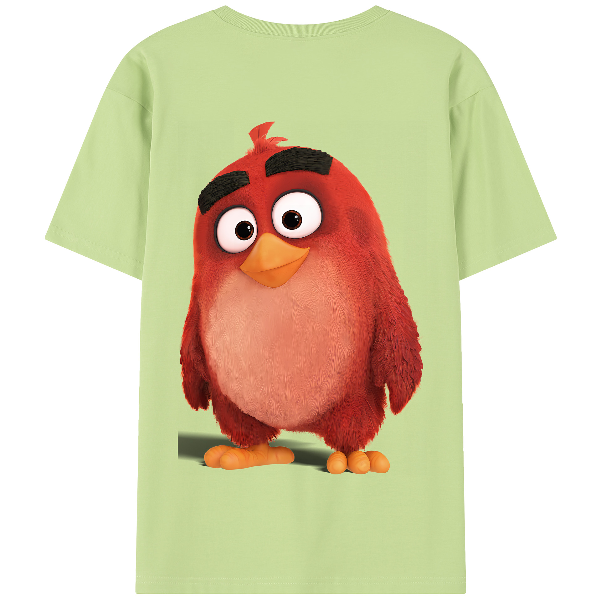 （画像用） Angry Birds アングリーバード 綿100％半袖Tシャツ（背面プリント）